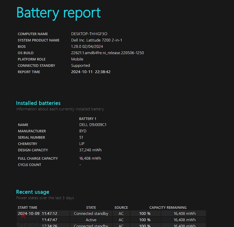 Dell Latitude 7200 2 in 1 Laptop i7 8665U 1.9GHz 16GB 512GB Touch Win 2