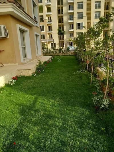 For sale next to Madinaty, the last studio, 69 m, with the largest garden, 131 m, in Sarai, on the Suez Road, at the lowest price