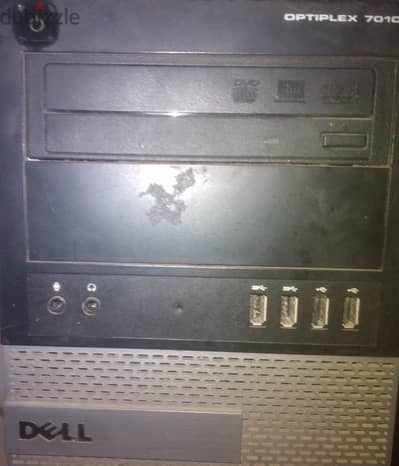 كمبيوتر للبيع dell optiplex 7010 ومعها شاشة كمبيوتر