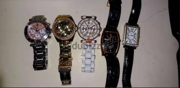 5 watches GUESS ORIGINAL