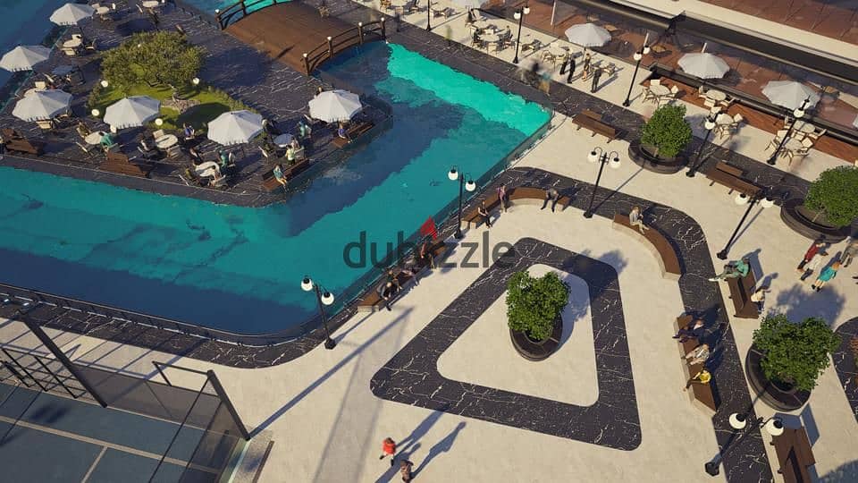 A commercial store next to Porto Sokhna directly on the sea in Blue Hub Mall at a 10% down payment price and installments over 8 years 3