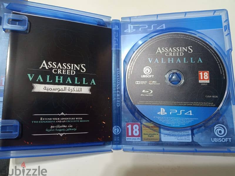 Assassin's creed Valhalla ps4 مستعمله اول استعمال و معربه 3