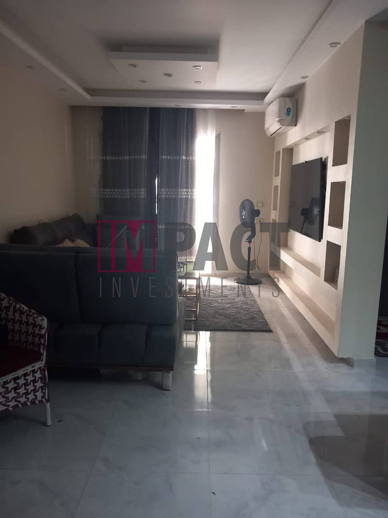 Studio for sale, 79 square meters, fully finished with electrical appliances and air conditioners, in One Katameya Compound, immediate delivery 0