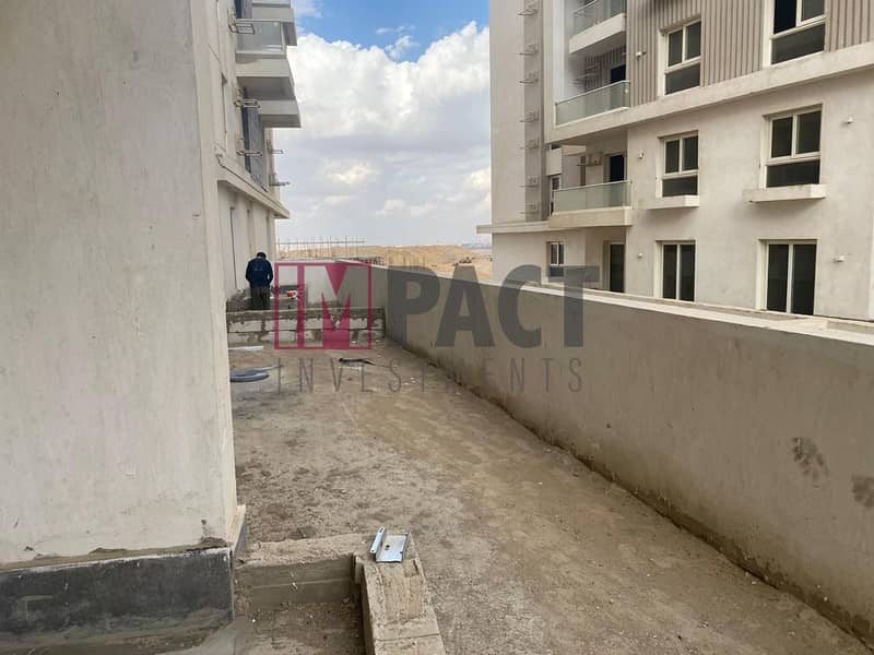 Apartment for sale, immediate delivery, Mountain view I city Club park, ground floor with garden, semi-finished, area 175 square meters, garden 72 squ 13