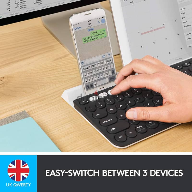 Logitech K780 Multi-Device Wireless Keyboard -كيبورد لوجيتك K780 2