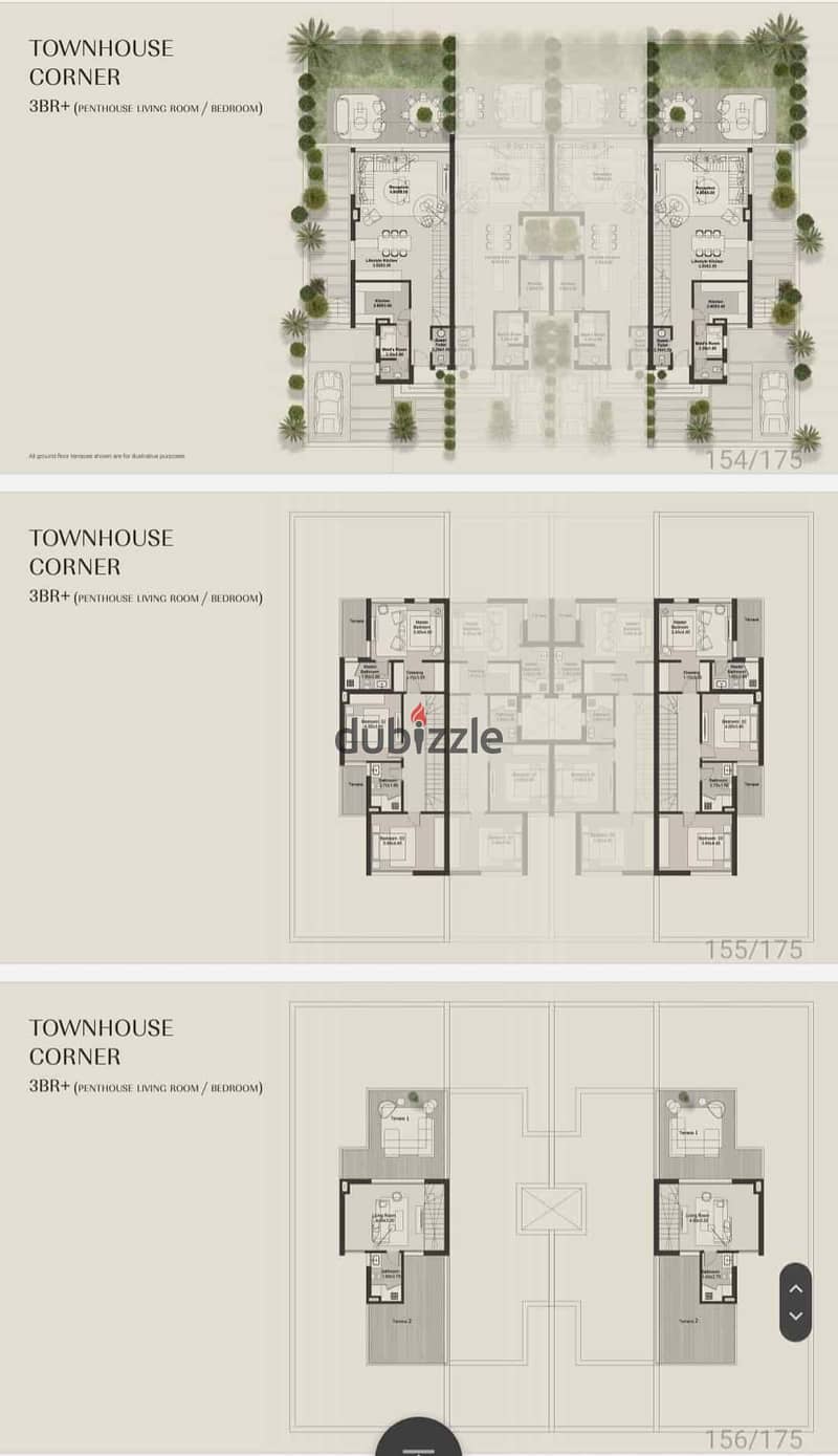 Townhouse corner Fully finished  Hills Of boulevard New zayed 3