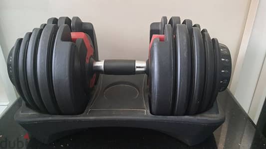 Adjustable dumbbell 2.5kg to 24kg