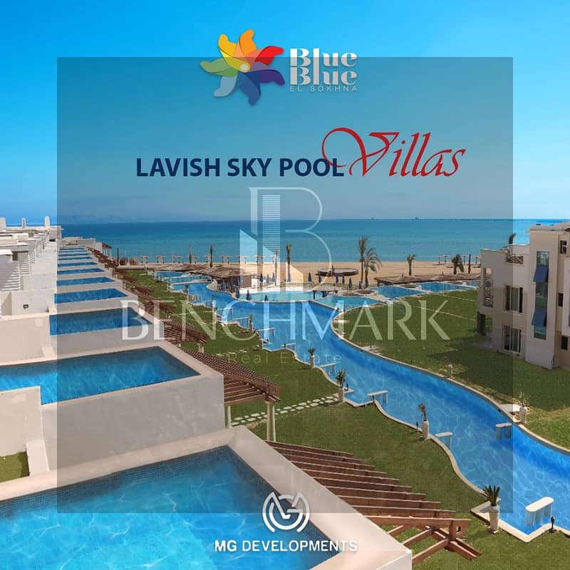 Standalone Villa 237m 5 bedrooms for sale immediate delivery in Blue Blue Village Ain Sokhna prime location and direct view on the sea in installments 4