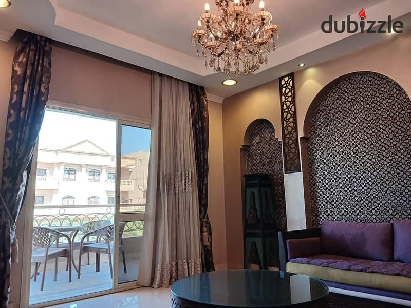 Fully furnished Apartment for rent ready to move in, in South Academy area 350 sqm 15