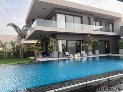 villa Standalone 335m for sale in 6th of October Swan Lake Hassan Allam