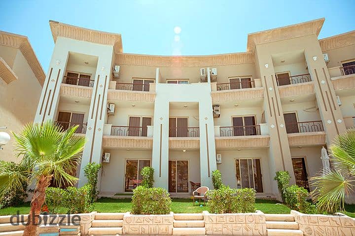 Chalet for sale ((furnished as a gift)) ground floor with a garden directly on the sea in Ain Sokhna, 3 rooms and 2 bathrooms 5