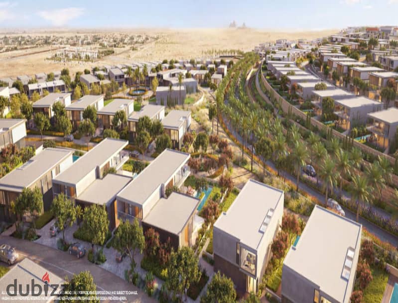 Townhouse with Hassan Allam in Swan Lake West, located next to Palm Hills and New Giza. 2