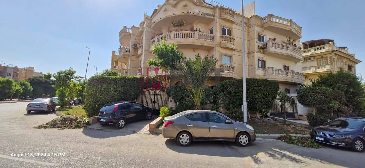 Apartment for sale, ground floor, 200 square meters, with a 60-meter garden, in Al Narges Villas, fully finished, immediate delivery 1