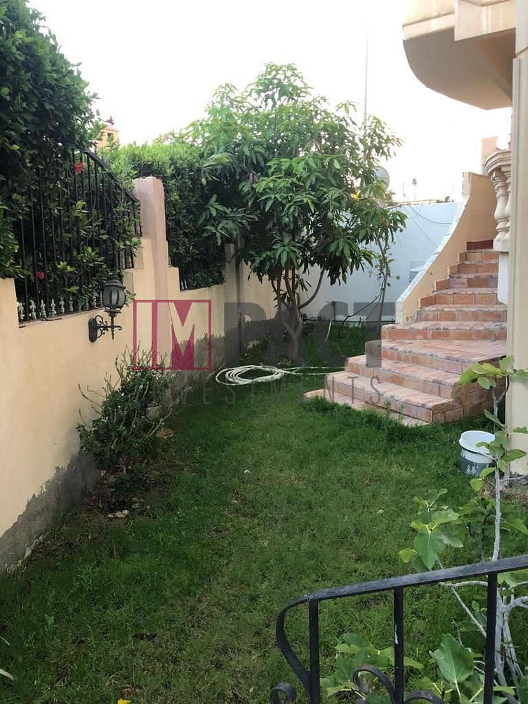 Apartment for sale, ground floor, 200 square meters, with a 60-meter garden, in Al Narges Villas, fully finished, immediate delivery 18