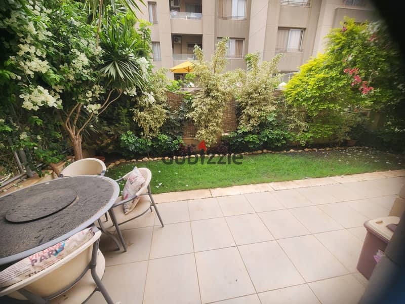 Furnished studio with garden rent Village Gate Palm Hills New Cairo 1