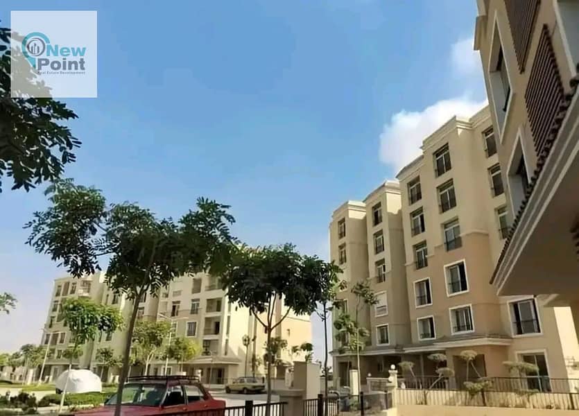 Studio in Garden Prime Location at the lowest price in New Cairo and with installments up to 8 years | Wall to wall in Madinaty | Sarai 8