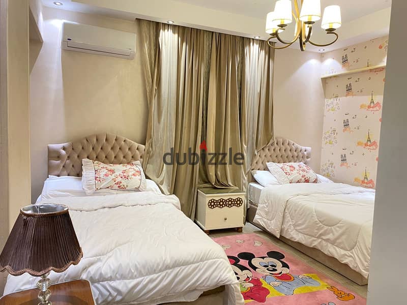 For rent furnished apartment in Dokki Al-Masaha Square modern furniture fully ac’s ninth floor for long periods only 8