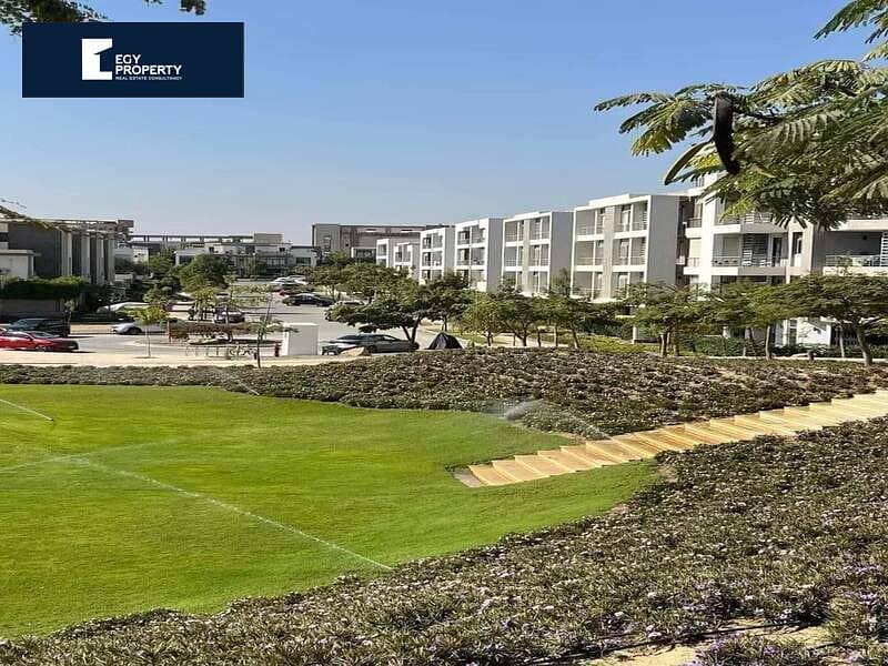 Ground Apartment Garden with lowest price In the Most luxurious Compound with Installments in a Fully Serviced Compound at Taj City | New Cairo 2