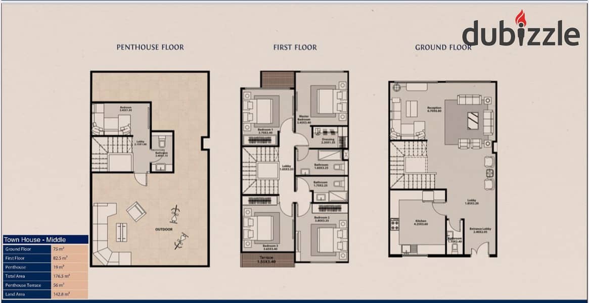 Own a townhouse at a special price and an area of ​​176 sqm in Azzar 2 Compound - Ready Group 11