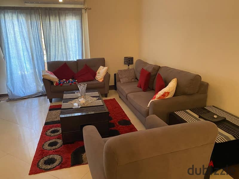 Furnished apartment for rent in Remas City Compound, behind Water Way 1 2