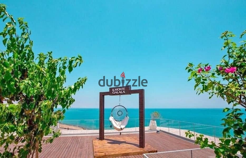 ستوديو فندقي للبيع Sea View بالتكييفات والفرش المونت جلالة العين السخنه بجوار بورتو 8