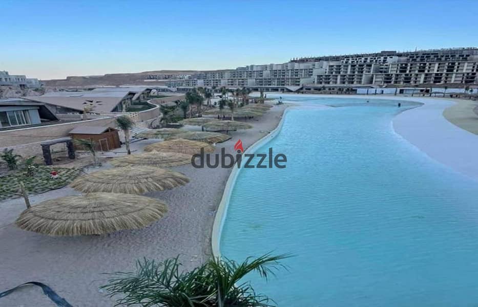 ستوديو فندقي بجاردن للبيع Sea View بالتكييفات والفرش المونت جلالة العين السخنه بجوار بورتو 3