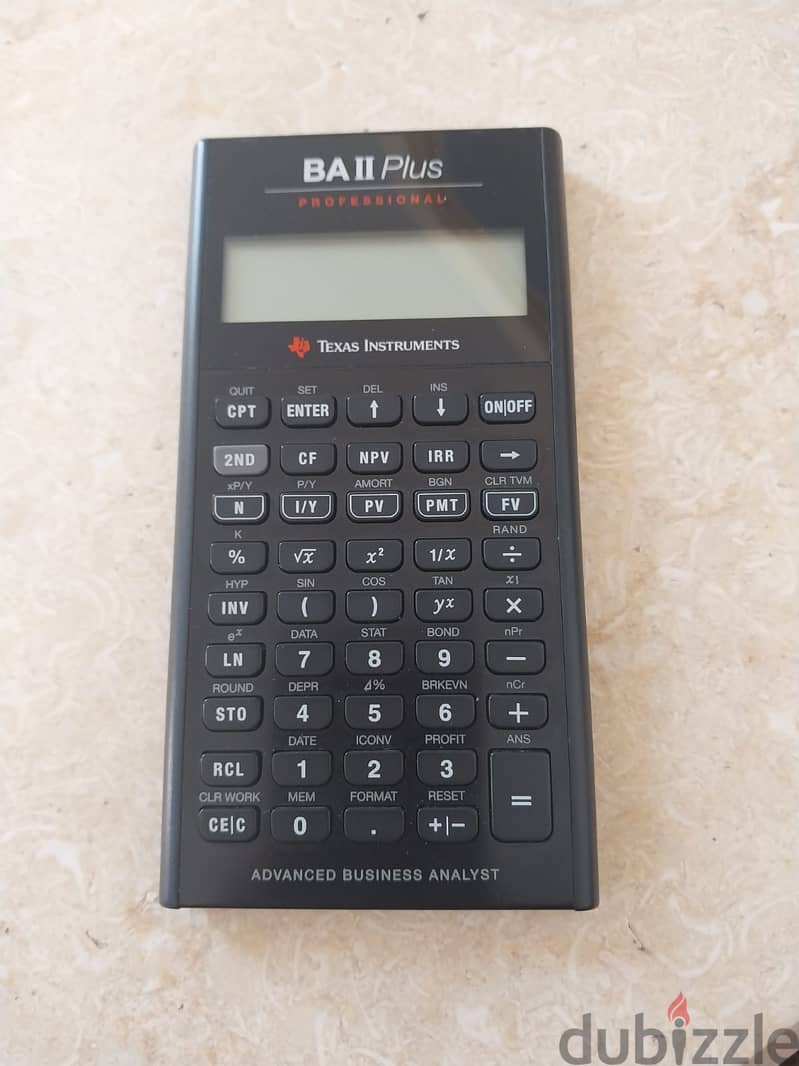 Texas Instrument BA-II Plus Pro Financial Calculator 0