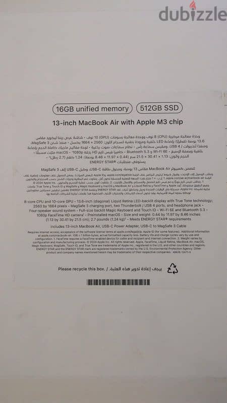 MacBook Air M3 Ram 16 Hard 512 Zero 2