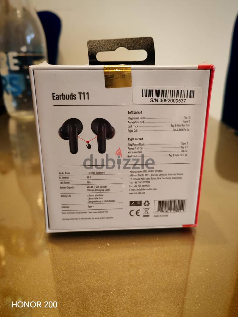 سماعه itel EarBuds t11 1