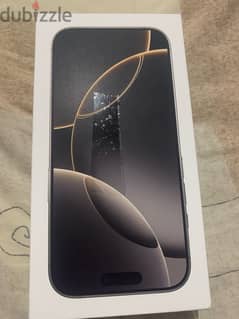 iPhone 16 pro 128 gb natural titanium sealed . 0