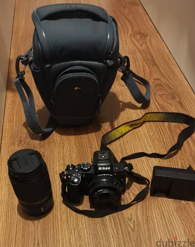 nikon z50 with two lenses mirrorless