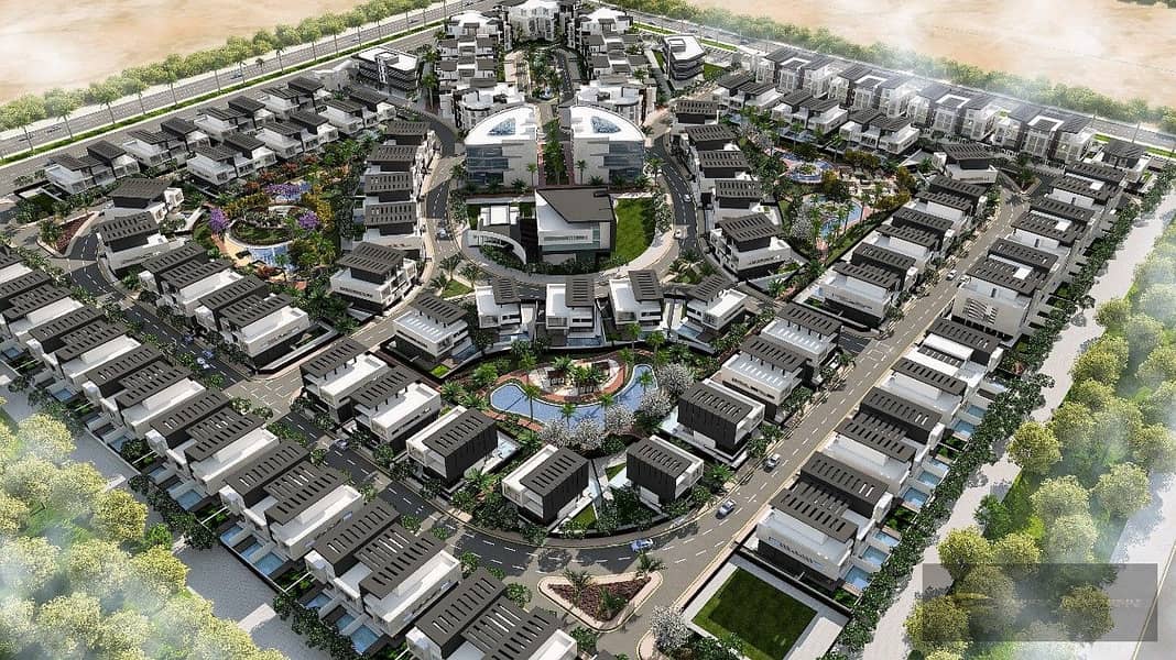 Apartments for sale inside a compound in the heart of Sheikh Zayed, GENOVA Compound, next to VILLAGE WEST Compound, in front of Dandy Mega Mall. 3