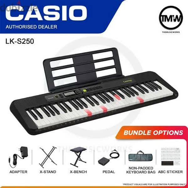 Piano Keyboard Casio LK-S250 Casiotone بيانو أورج كاسيو كاسيوتون 4