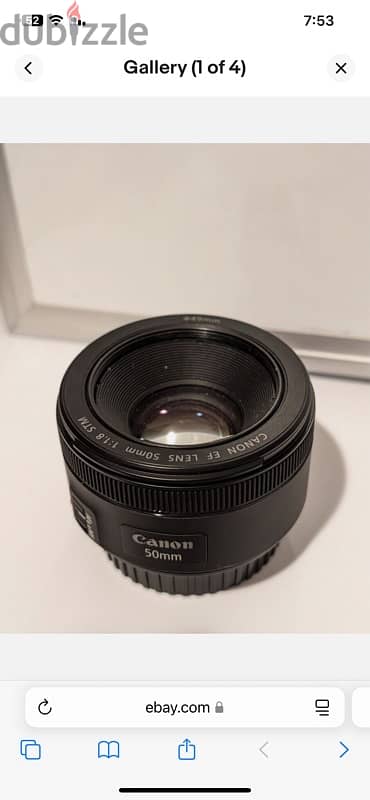 ‏Canon EF 50mm f/1.8 STM Lens