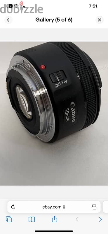 ‏Canon EF 50mm f/1.8 STM Lens 3