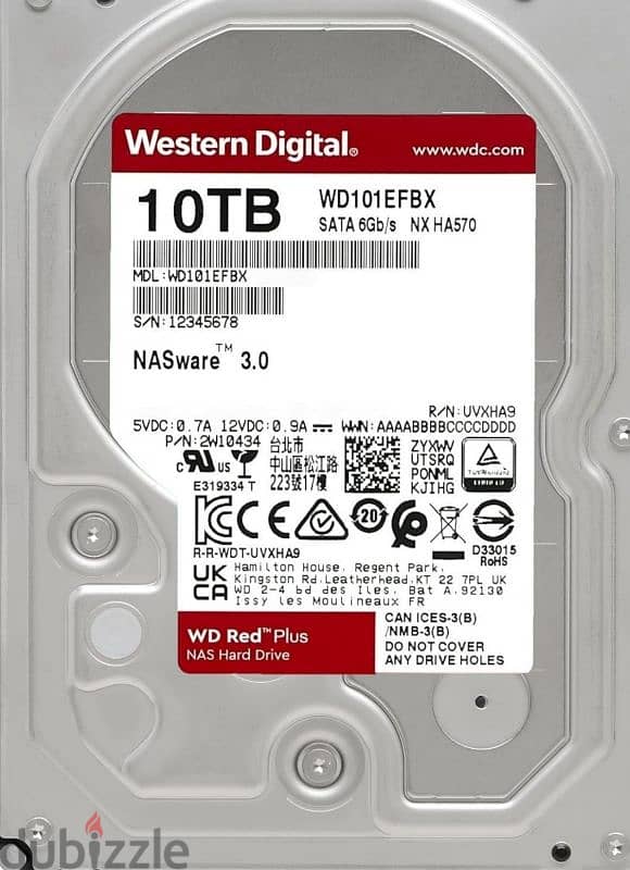 wd hard red plus 10tb 0