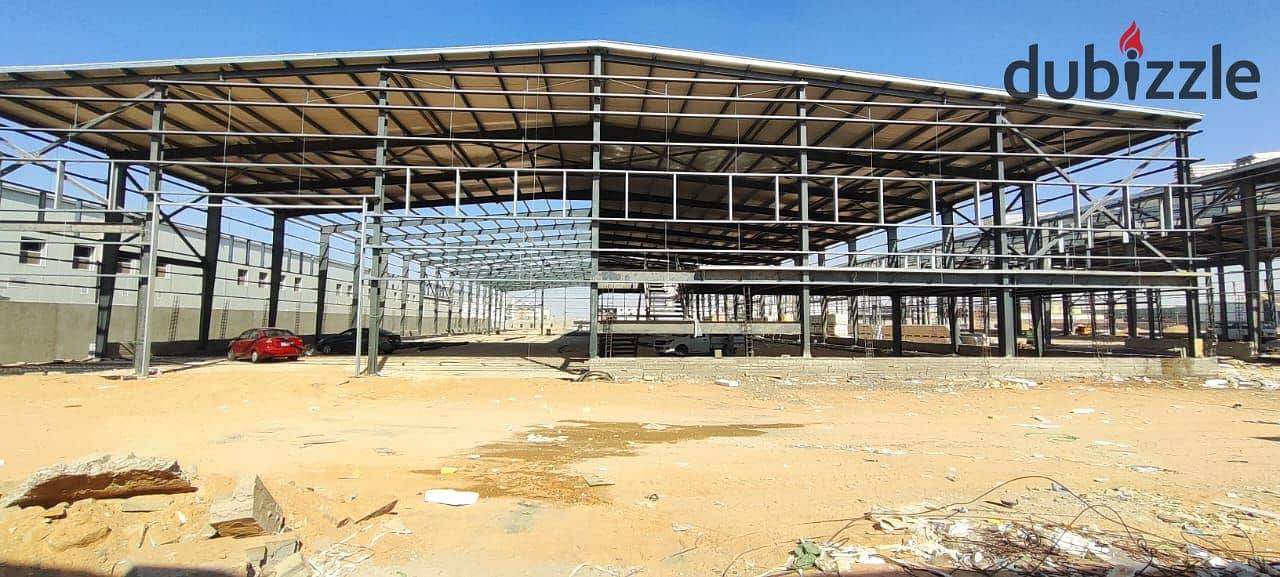 Receive Your Factory Ready For Operation On Land 16,000 Sqm, 2 Truss 9,828 Sqm, One Megawatt Electricity, In Industrial Compound In 10th Of Ramadan 7