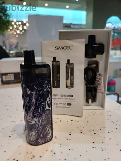 vape smoke rpm 80 kit with 2 tanks