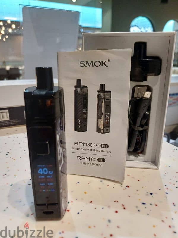 vape smoke rpm 80 kit with 2 tanks 1