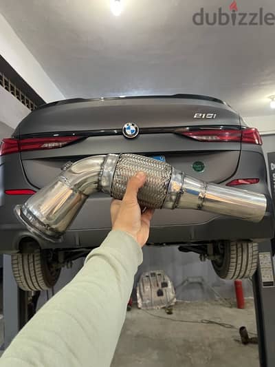 car exhaust down pipe 218i