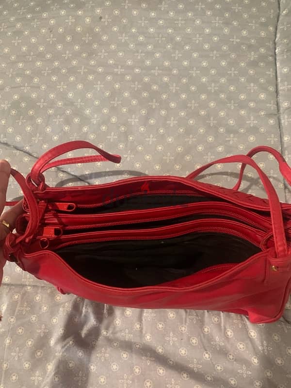 genuine leather bag used once 2