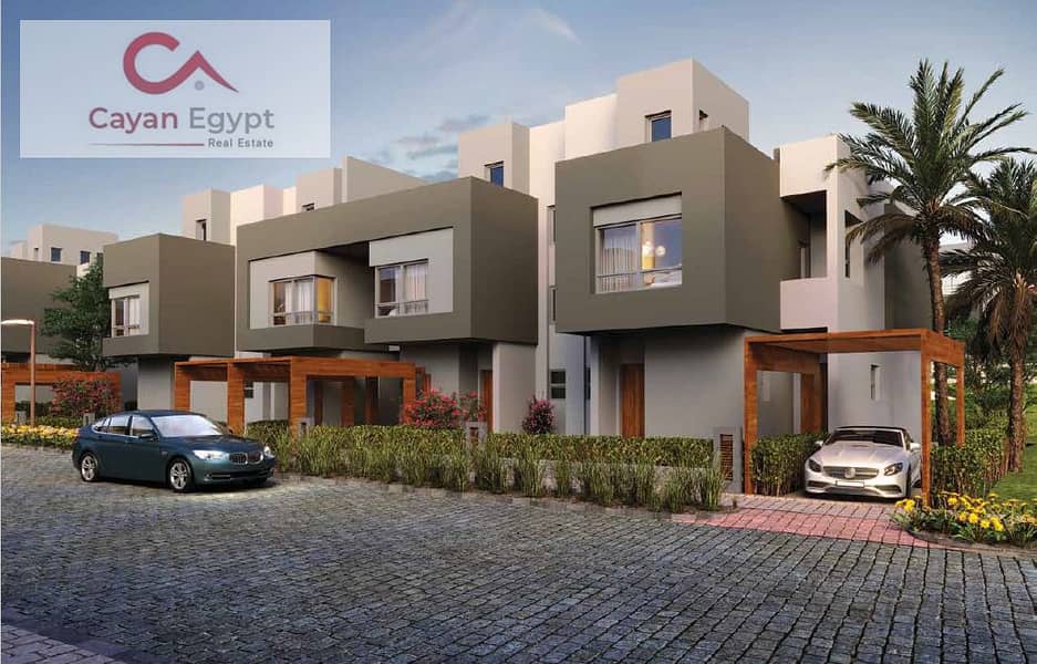 For housing or investment, own a townhouse villa next to Palm Hills Golf and Towny Compound, with installments over 10 years. 5