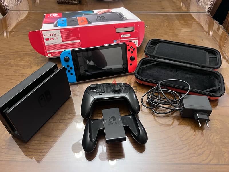 Nintendo Switch Like New, With Pro Controller 1