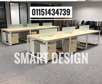 خلية عمل work station - Partition خشب mdf مقاس الفرد ١٢٠*٦٠سم