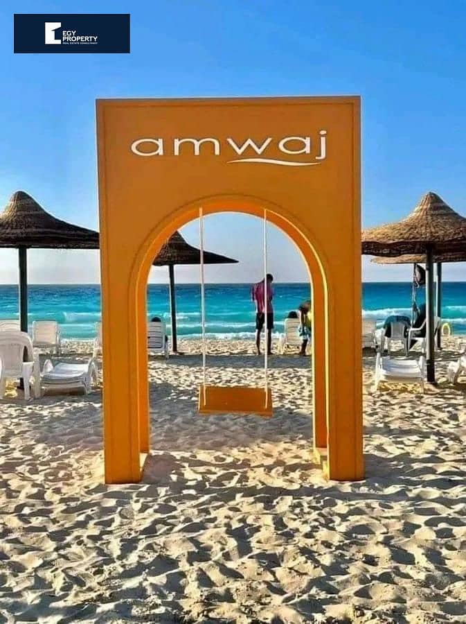 Your Chalet Fully Furnished in Amwaj Own Now !! For Sale in North Coast Direct To The Pool in Very Prime Location 9