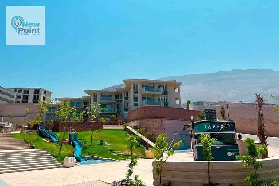 Without down payment and 10 years installments, own a chalet in Ain Sokhna in Monte Galala Village 2