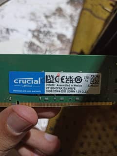 ram crucial 16gb ddr4 3200mhz 22CL 0