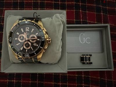 Guess collection half gold watch