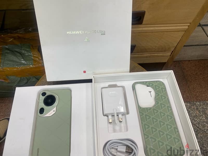 Huawei Pura 70 Ultra dual sim 512G Green جديد 0