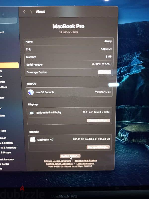 Macbook pro m1 8g 512  فرصه ماك كسرزيرو بفاتوره وضمان وافضل سعر 3